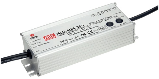 Convertisseur Mean Well - 40W max. - input 90-305V - output 24Vc - IP65 - non-dimmable - 171x61.5x36.8mm - CM4024OF