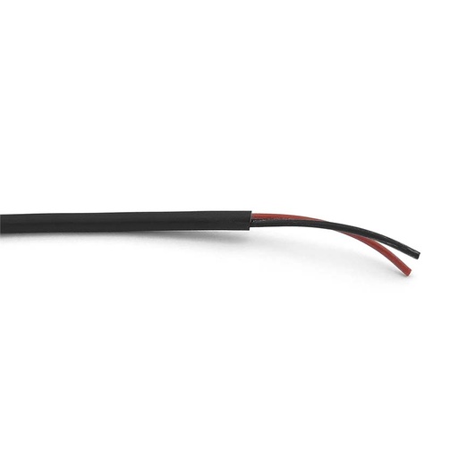 Câble noir CCA sans halogène - 2x 0.75mm2 rouge et noir - AC75SH