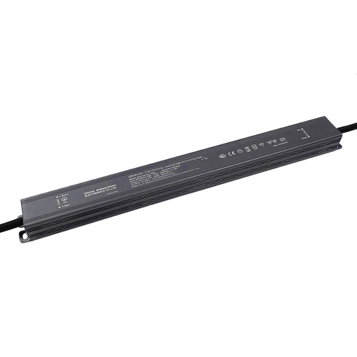 Convertisseur par découpage de phase - 100W max. - input 200-240V - output 24Vc - IP66 - dimmable - 330x32x23mm - CSC10024T