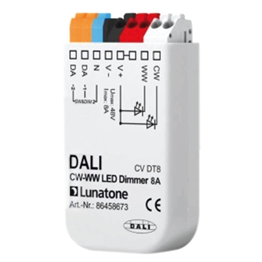 Module Lunatone 8A - CW-WW - 12-48Vc - DALI - 59x33x15mm - ML8ACWWWD