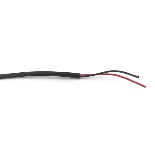 Câble noir CCA sans halogène - 2x 0.35mm2 rouge et noir - AC35SH