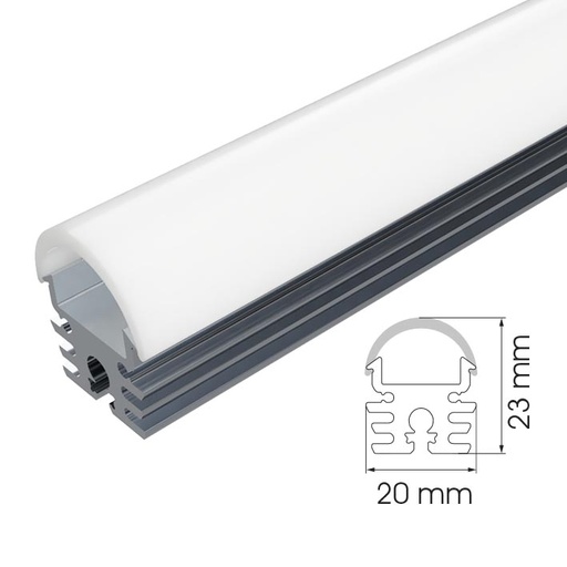 Profil BKR222 avec diffuseur 